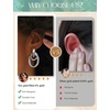 image:imageORAZIO 14K Gold Plated 925 Sterling Silver Posts Knot Statement Earrings for Women Hypoallergenic Trendy Chunky Drop Dangle Earrings Lightweight Fashoin Accessories Gold Jewelry Gifts for WomensSilver Knot Earrings for women