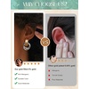 image:imageORAZIO 14K Gold Plated 925 Sterling Silver Posts Knot Statement Earrings for Women Hypoallergenic Trendy Chunky Drop Dangle Earrings Lightweight Fashoin Accessories Gold Jewelry Gifts for WomensGold and Silver Statement Earrings