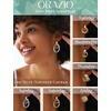 image:imageORAZIO 14K Gold Plated 925 Sterling Silver Posts Knot Statement Earrings for Women Hypoallergenic Trendy Chunky Drop Dangle Earrings Lightweight Fashoin Accessories Gold Jewelry Gifts for WomensGold and Silver Knot Earrings for women