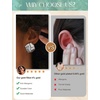 image:imageORAZIO 14K Gold Plated 925 Sterling Silver Posts Knot Statement Earrings for Women Hypoallergenic Trendy Chunky Drop Dangle Earrings Lightweight Fashoin Accessories Gold Jewelry Gifts for WomensSilver Stud Earrings