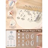 image:imageORAZIO 16G18G20G Flat Back Earrings for Women Threadless 316L Surgical Steel Stud Hoop Earrings Push in Nose Studs Hypoallergenic Cartilage Earring Stacks Labret Helix Tragus Conch Piercing JewelrySilver Plated