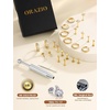 image:imageORAZIO 16G18G20G Flat Back Earrings for Women Threadless 316L Surgical Steel Stud Hoop Earrings Push in Nose Studs Hypoallergenic Cartilage Earring Stacks Labret Helix Tragus Conch Piercing JewelryGold Plated