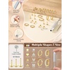 image:imageORAZIO 16G18G20G Flat Back Earrings for Women Threadless 316L Surgical Steel Stud Hoop Earrings Push in Nose Studs Hypoallergenic Cartilage Earring Stacks Labret Helix Tragus Conch Piercing JewelryGold Plated