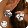 Silver Knot Earrings