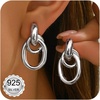 Silver Knot Earrings for women